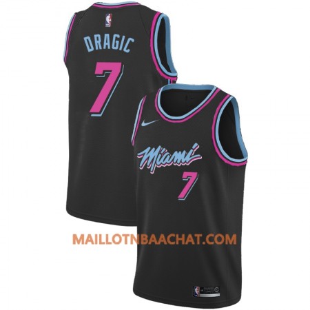 Maillot NBA Miami Heat Goran Dragic 7 2018-19 Nike City Edition Noir Swingman - Homme Maillot NBA Miami Heat Goran Dragic 7 2018-19 Nike City Edition Noir Swingman - Homme